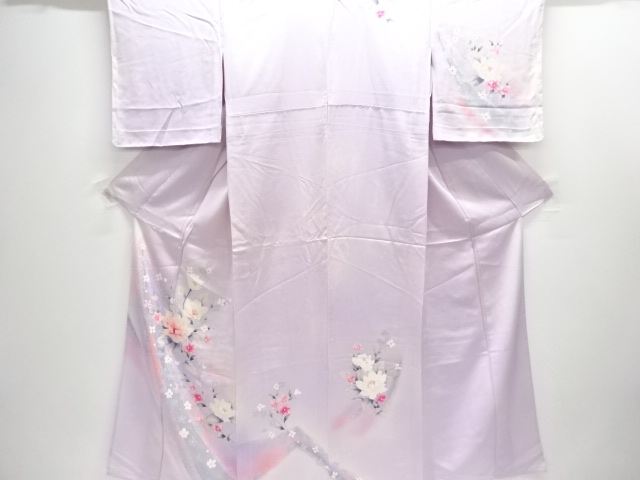JAPANESE KIMONO / HITOE HOMONGI / FLOWER BRANCH 